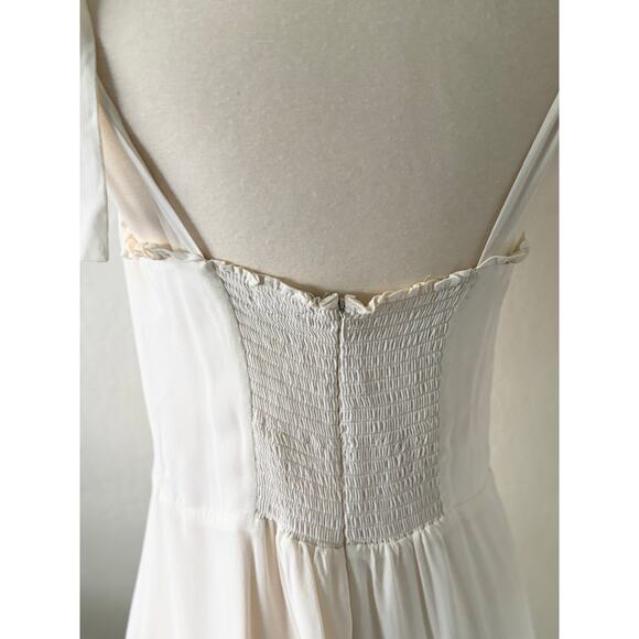 Reformation Christine White Dress Size 8 - Picture 8 of 12